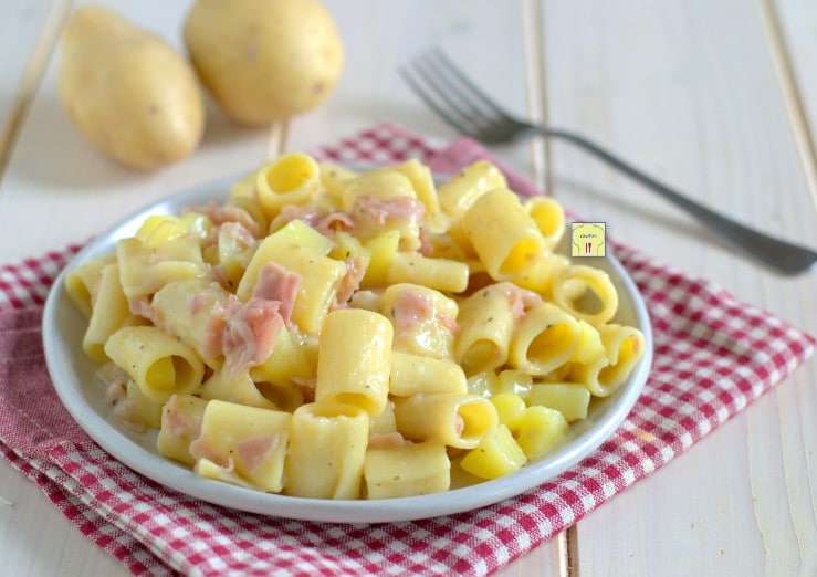 Pasta with Potatoes and Ham
