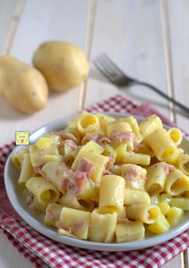 pasta with potatoes and ham gp