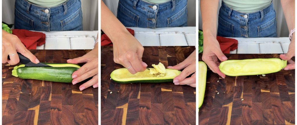 Stuffed Zucchini in Air Fryer