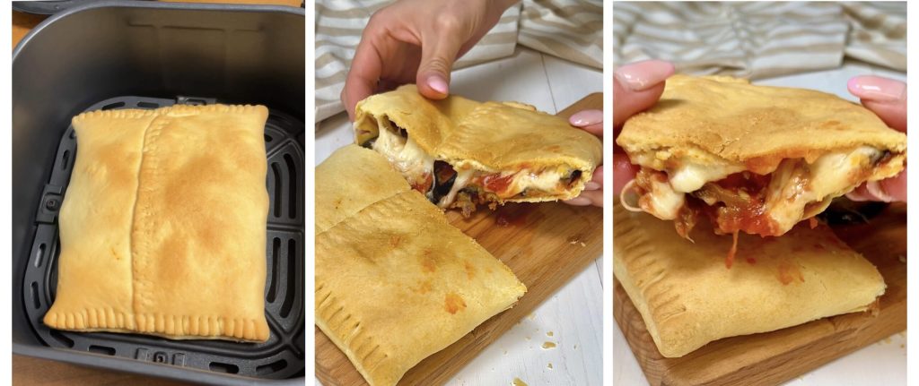 Eggplant and Provola Puff Pastry in Air Fryer