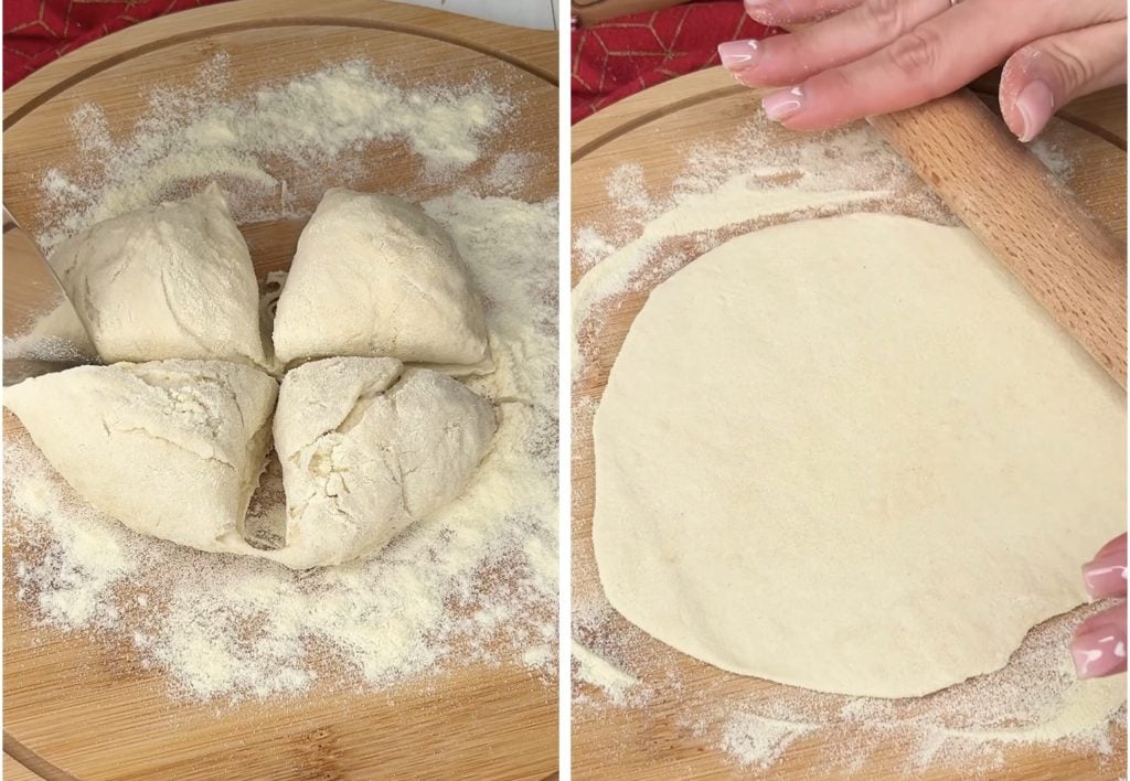 Stuffed Flatbreads with Potatoes and Cheese