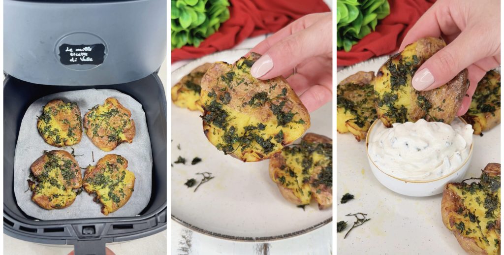 Smashed Potatoes with Parsley