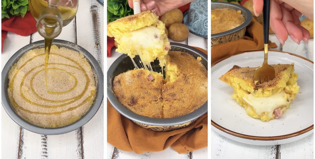 Potato Gateau in Air Fryer