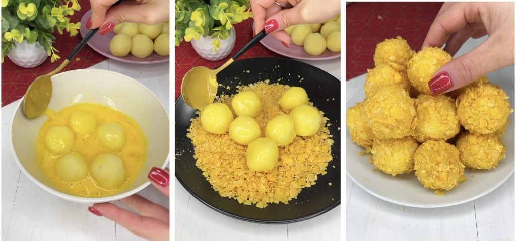 Cheesy Potato Balls in Air Fryer