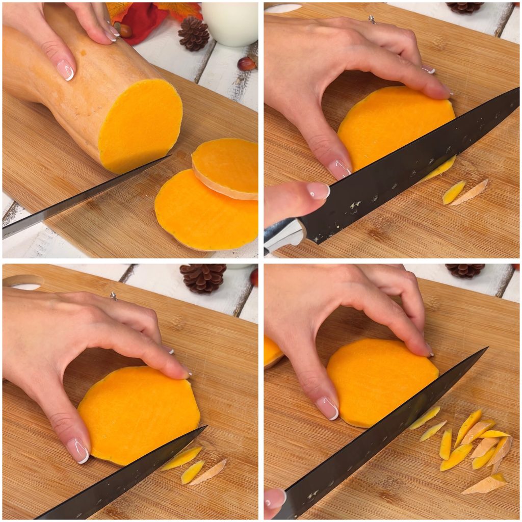 Butternut Squash with Brie and Walnuts in Air Fryer