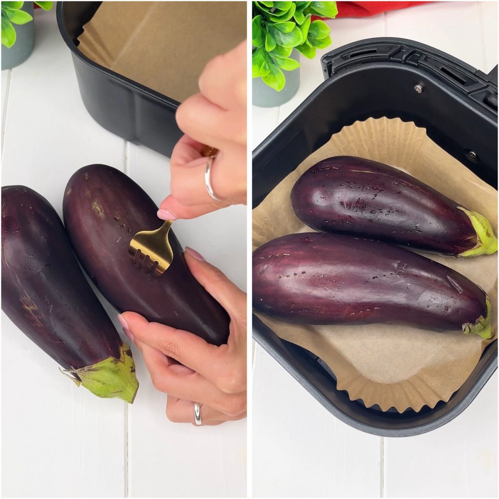 Air Fryer Roasted Eggplants