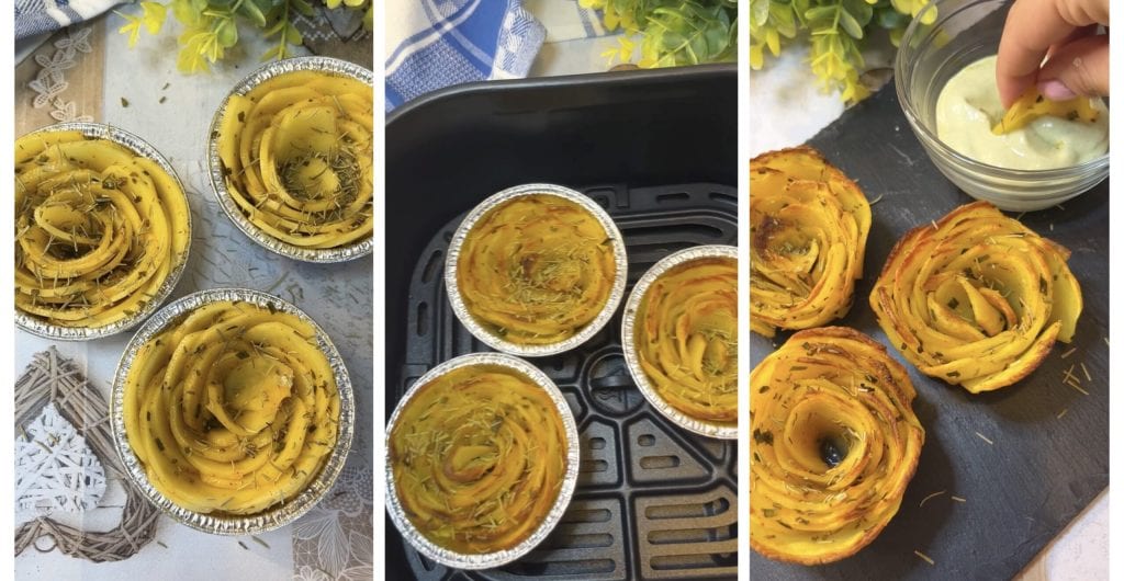 Potato Roses in Air Fryer