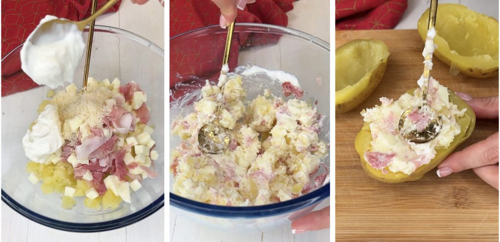 Creamy Stuffed Potatoes in Air Fryer