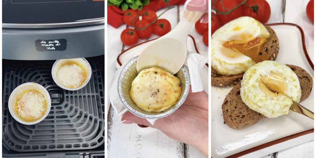 air fried eggs