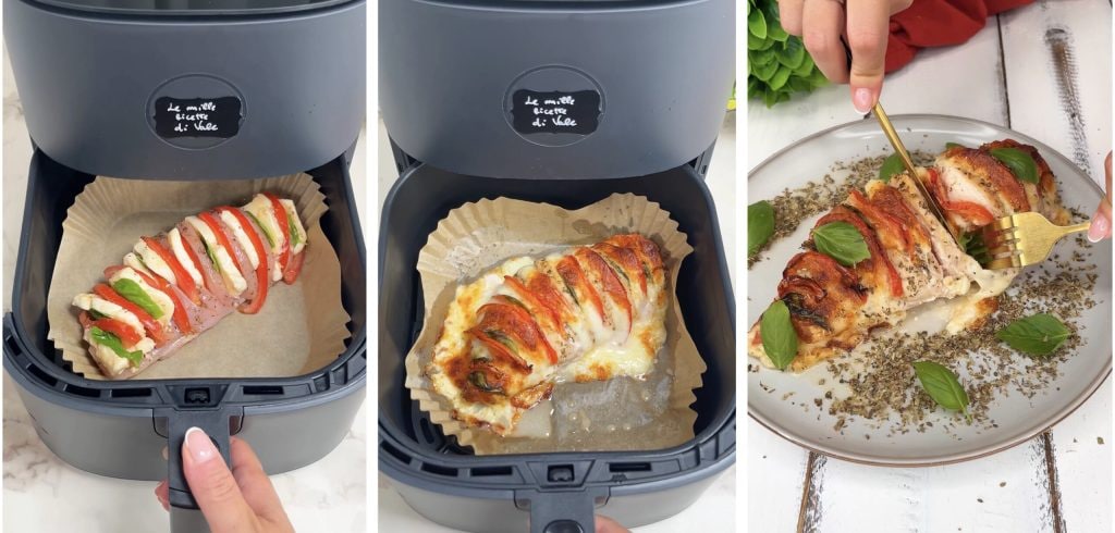 Caprese Chicken in Air Fryer