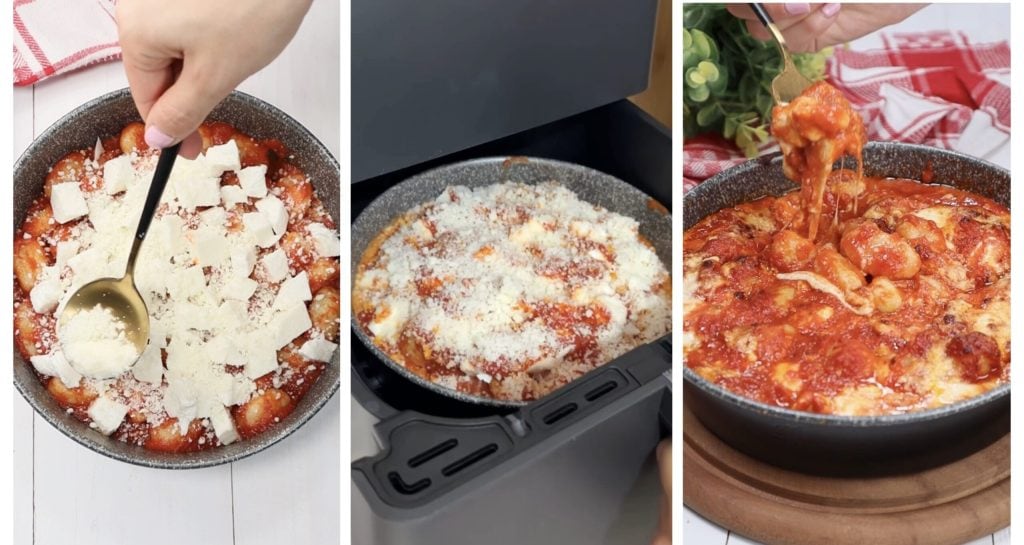 Cheesy Potato Gnocchi in Air Fryer