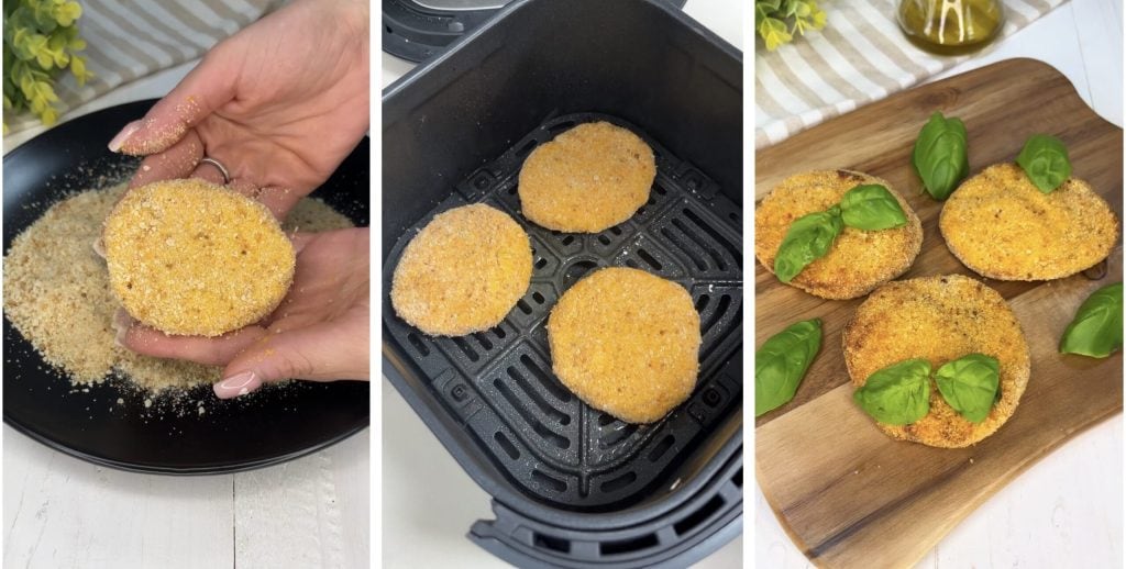 Melting Pumpkin Cutlets in Air Fryer