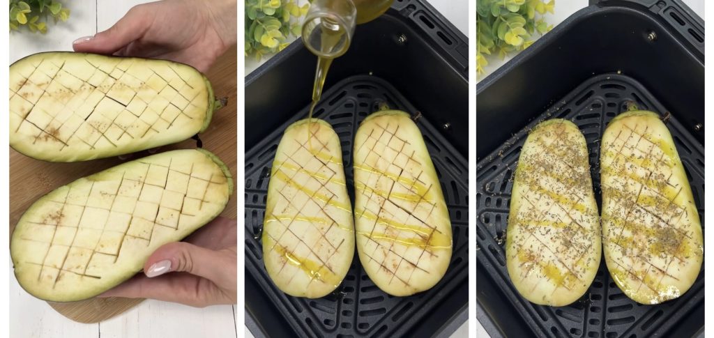 Melty Eggplants in Air Fryer