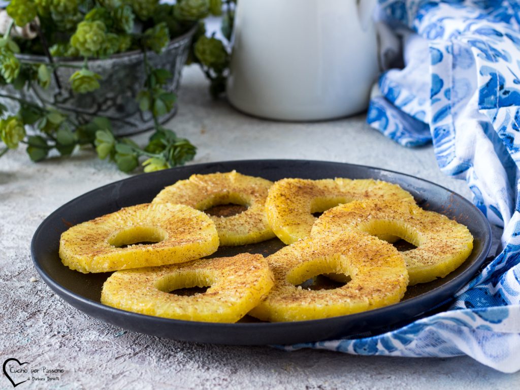 pineapple with cinnamon