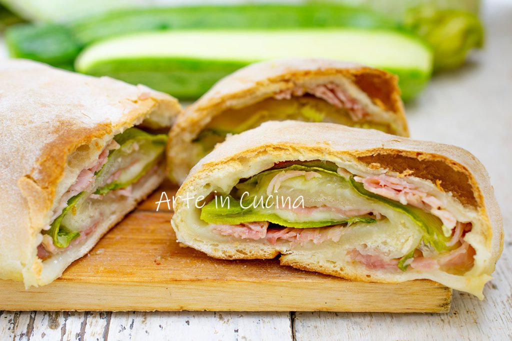PIZZA ROLL with Ham and Zucchini