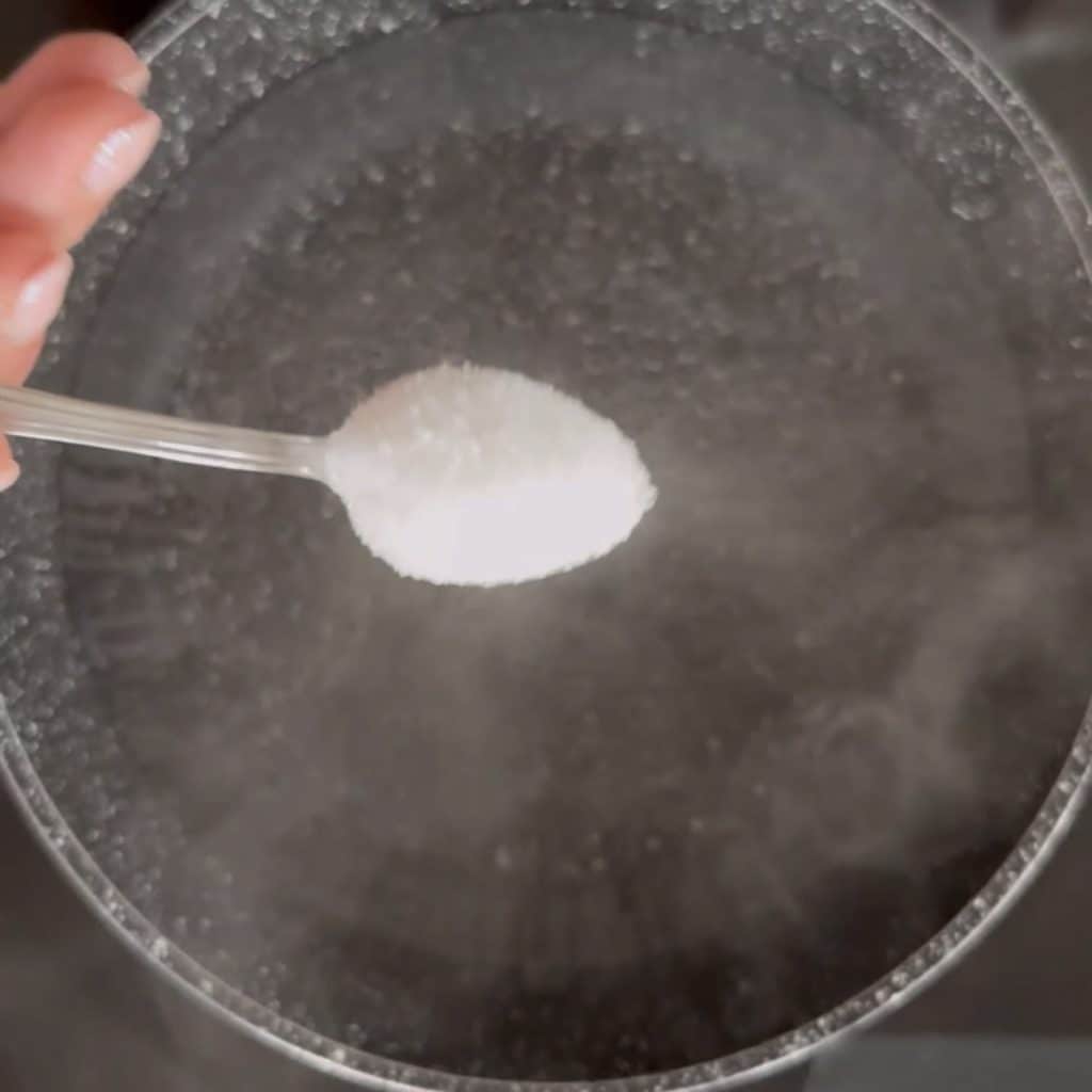 polenta with radicchio, speck, and cheese