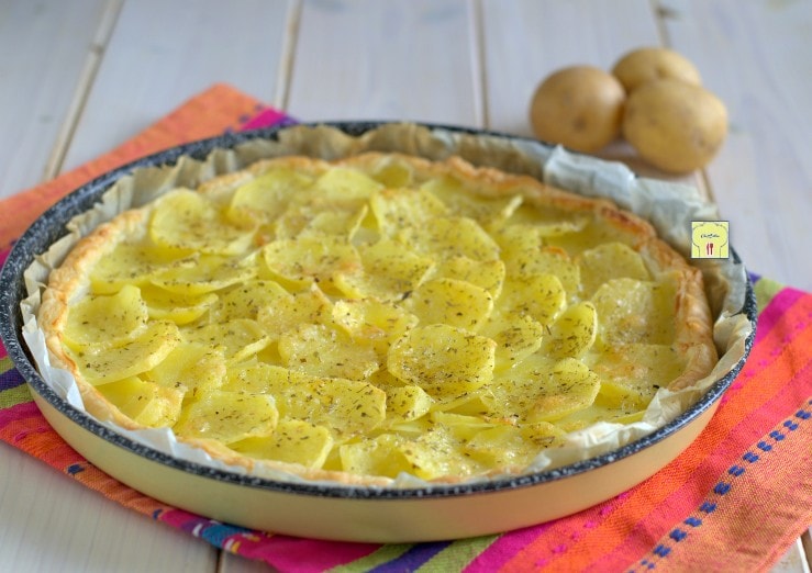 Potato and Onion Puff Pastry Tart