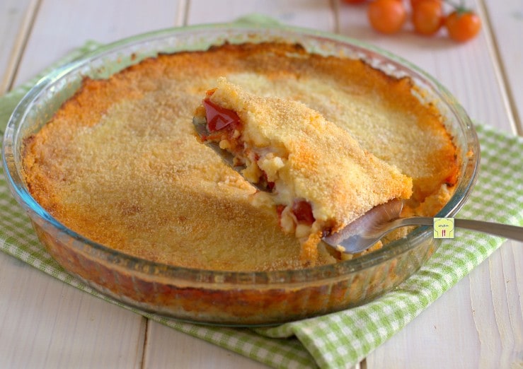 Potato, Tomato, and Scamorza Tart