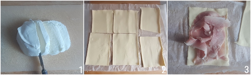 puff pastry bundles with ham and cheese recipe 1 cutting rectangular puff pastry