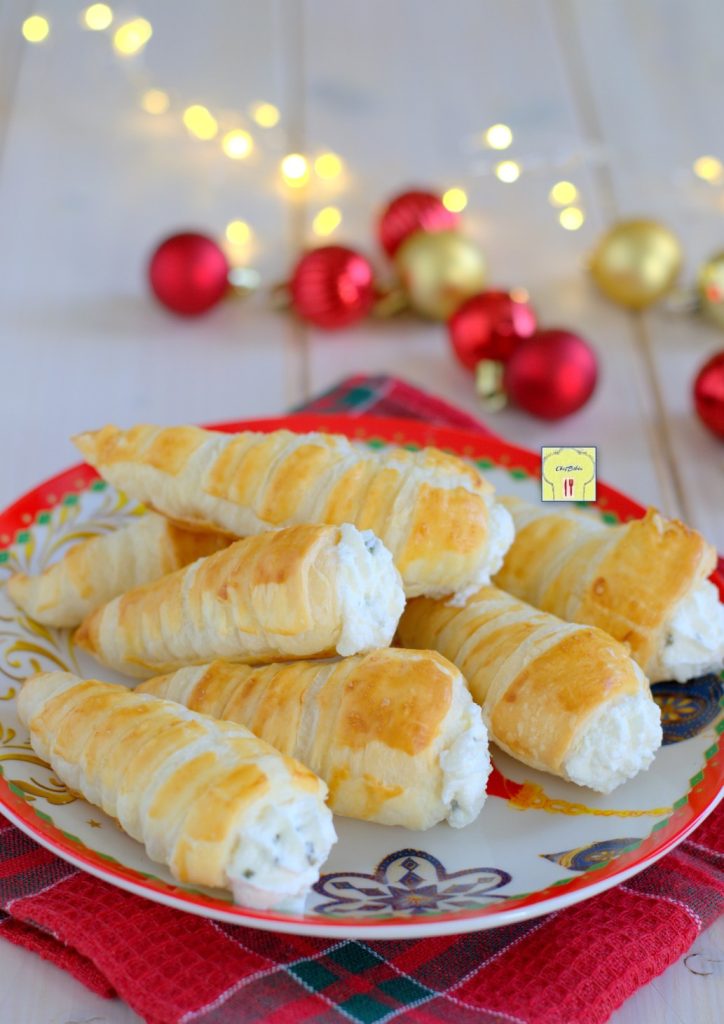 puff pastry cones with ricotta gp