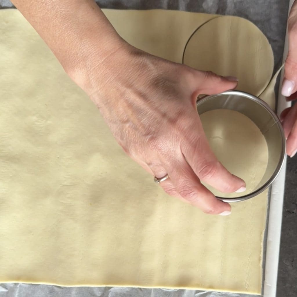 Puff pastry snowflake