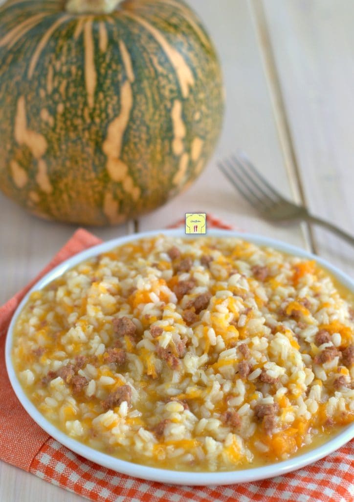 pumpkin and sausage risotto gp