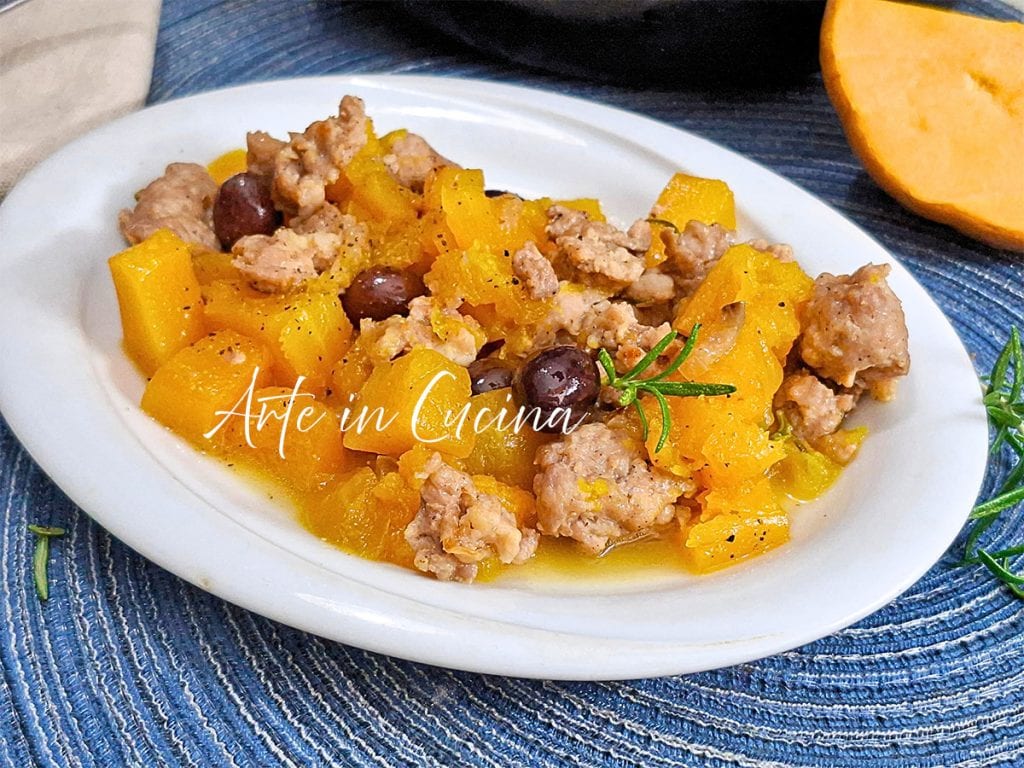 PUMPKIN and SAUSAGES in PAN