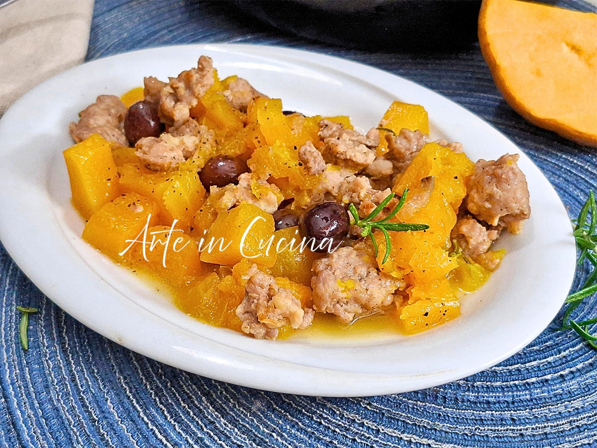 PUMPKIN and SAUSAGES in PAN