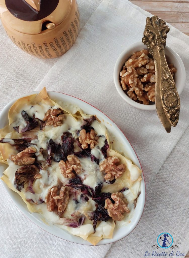 radicchio and walnut lasagna