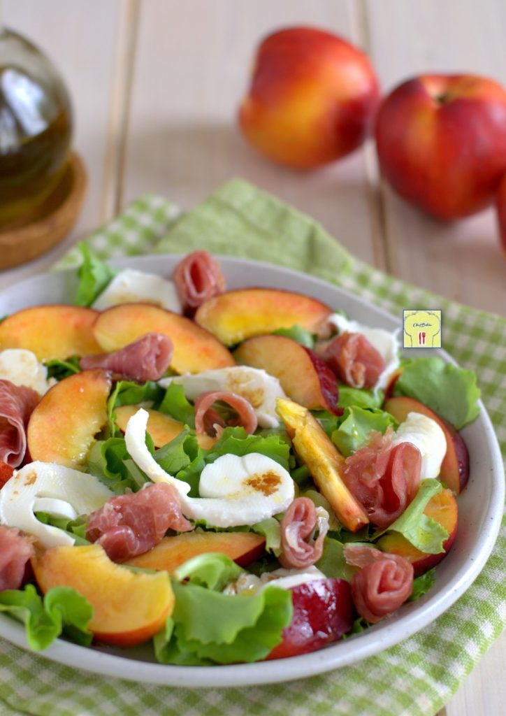 raw ham and peach salad gp