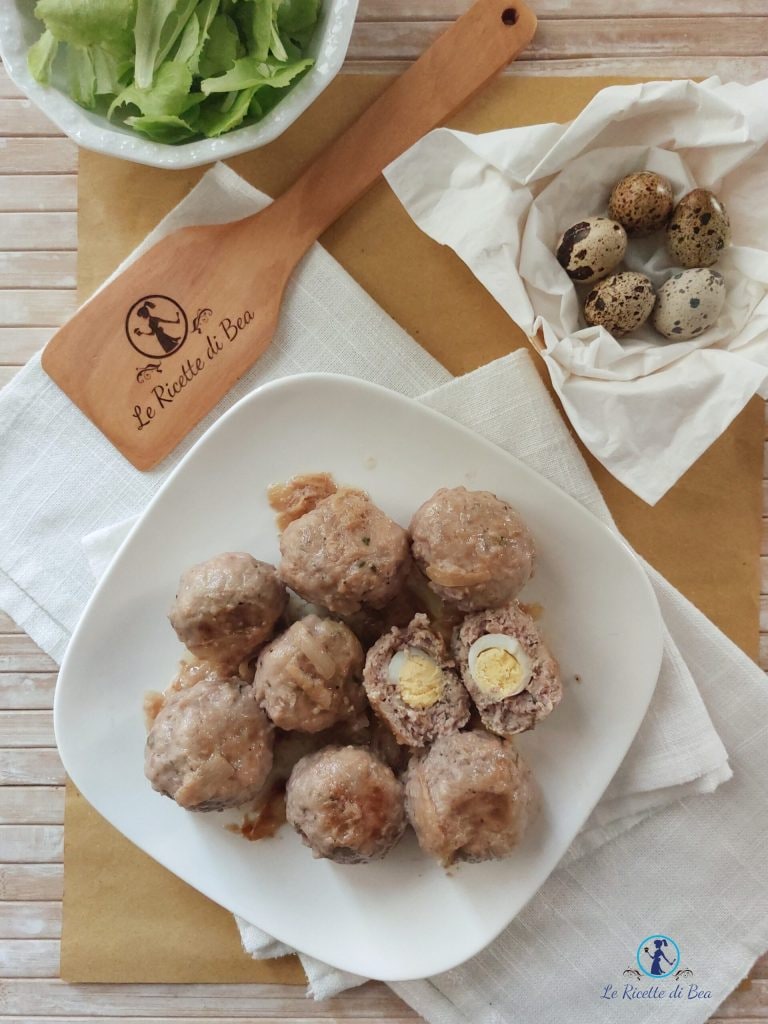 scotch egg in the pan