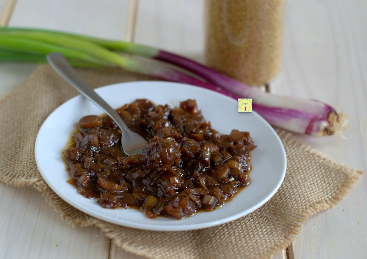 Red Tropea Scallions in Sweet and Sour Sauce