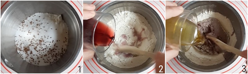 red wine cookies gluten-free anise recipe with rice and corn flour without butter and eggs il chicco di mais 1 mix flours