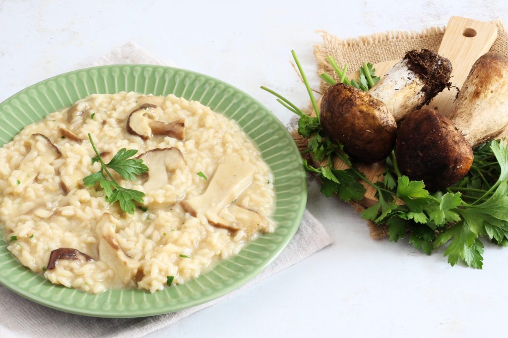 risotto with frozen porcini mushrooms