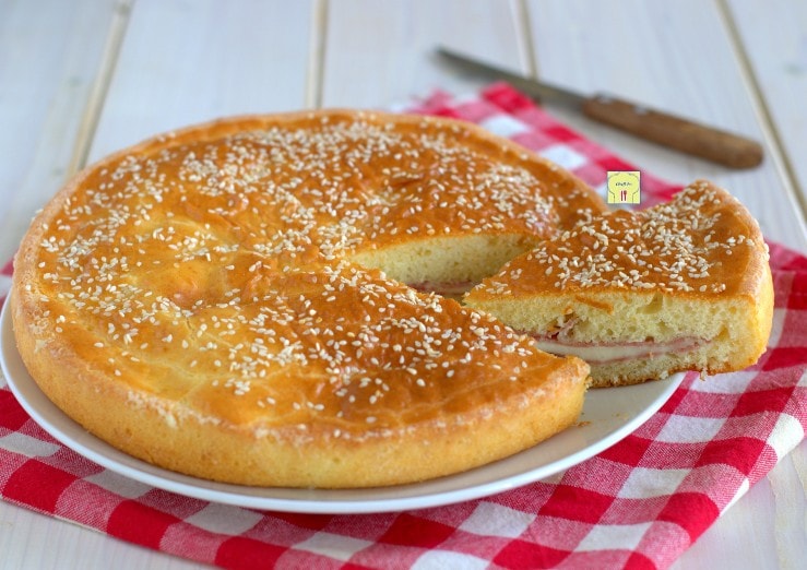 Rustic Cake with Salami