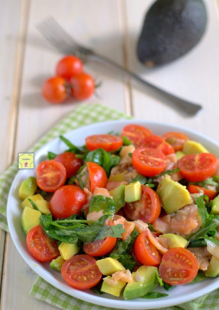 salmon avocado and arugula salad gp