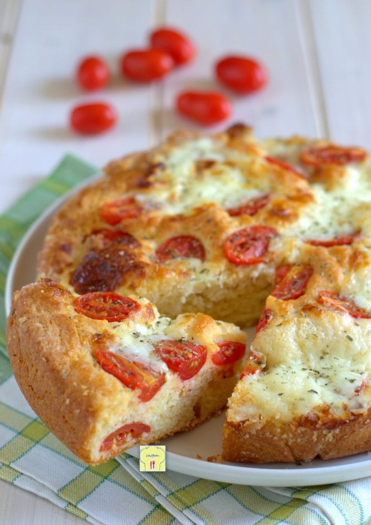 savory pie with cherry tomatoes and stracchino gp