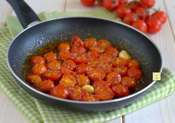 Skillet Caramelized Cherry Tomatoes
