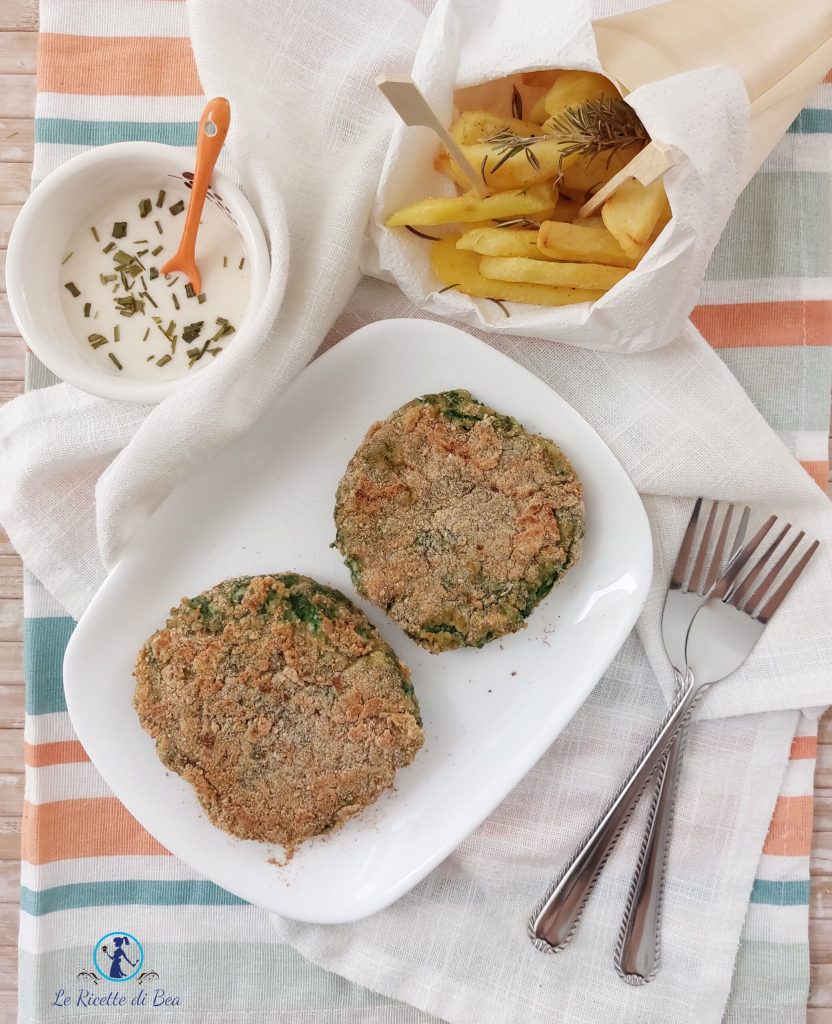 spinach patties in a pan