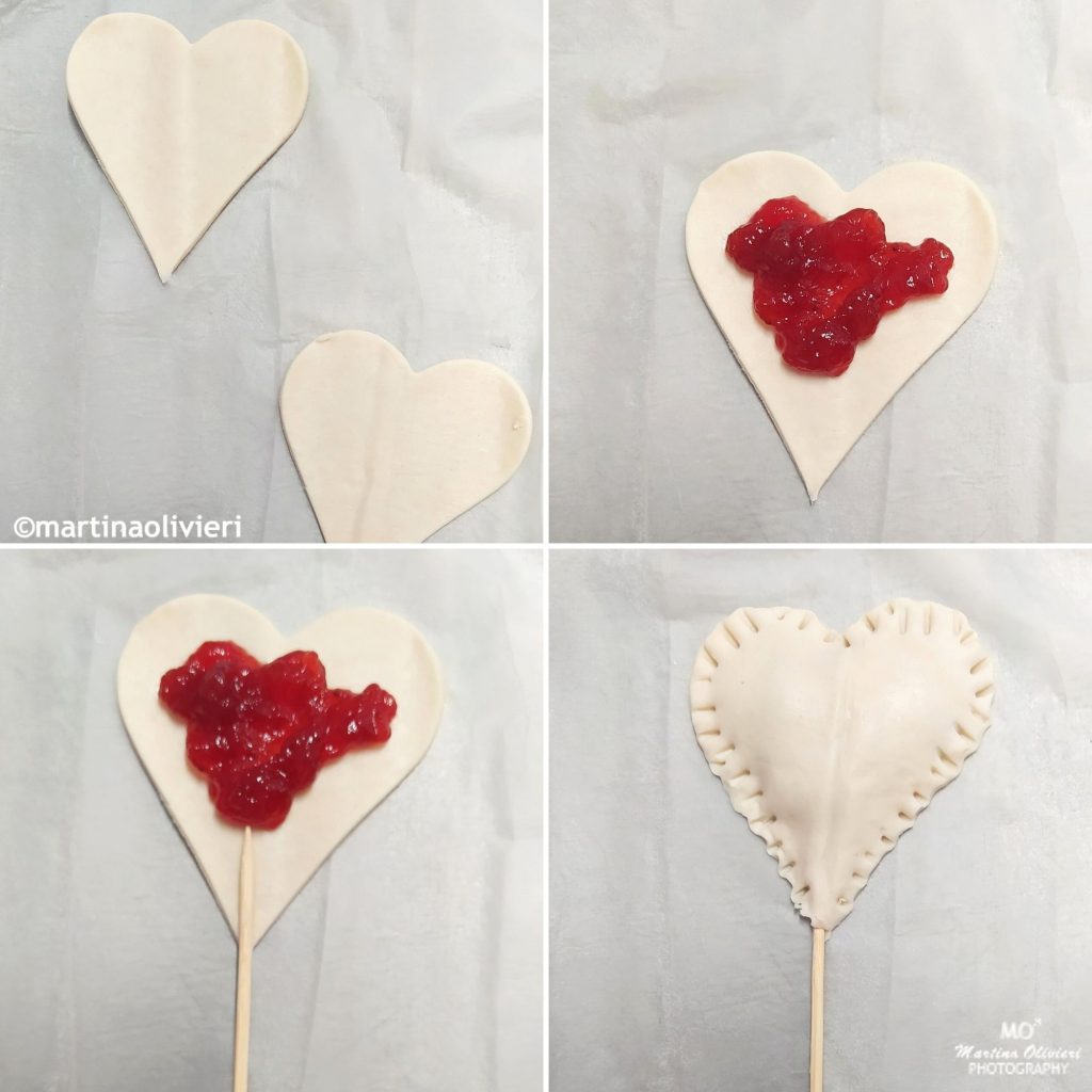 Puff Pastry Heart Pops
