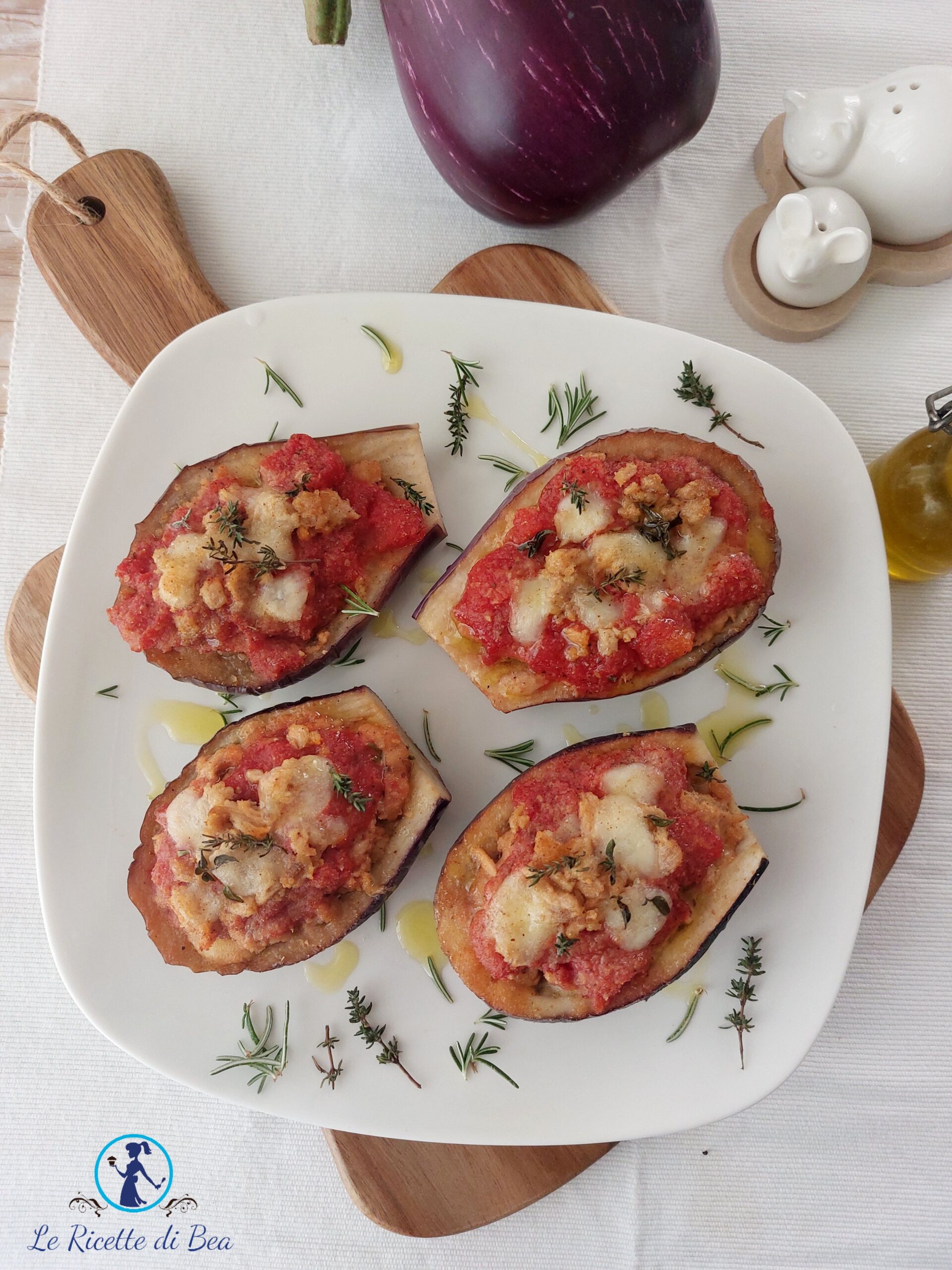 Stuffed Eggplant Boats