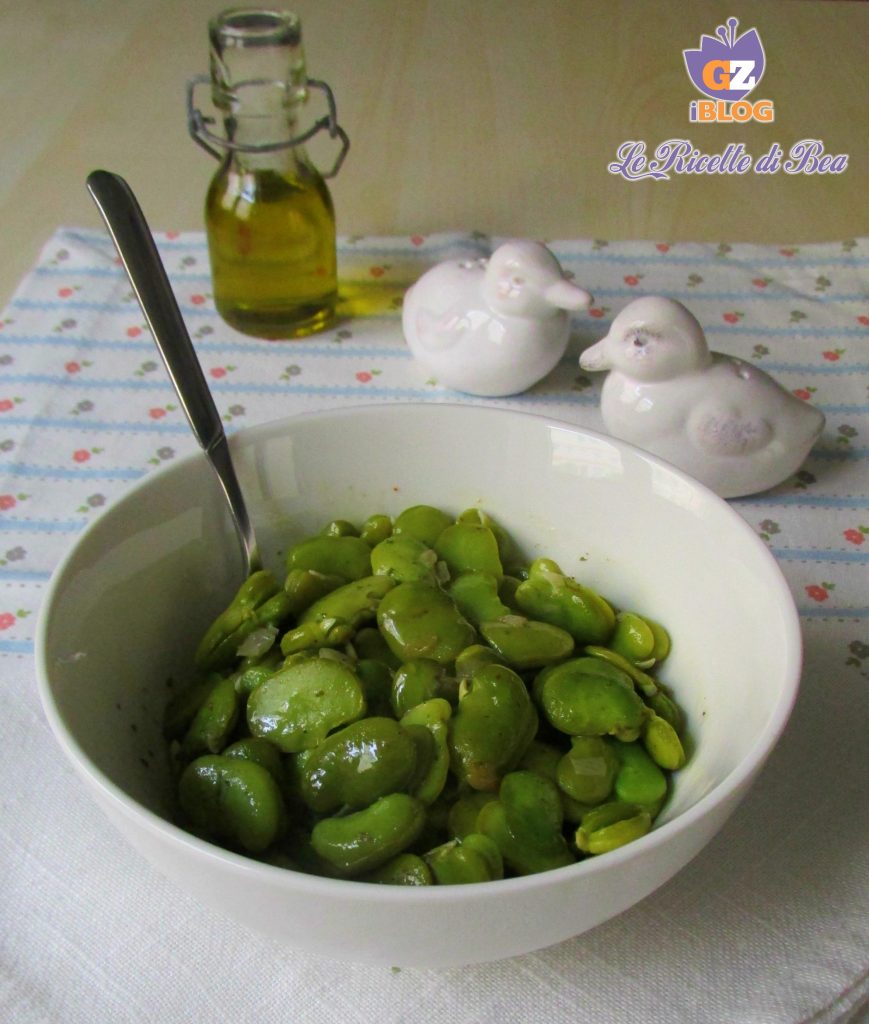 tasty pan-fried fava beans