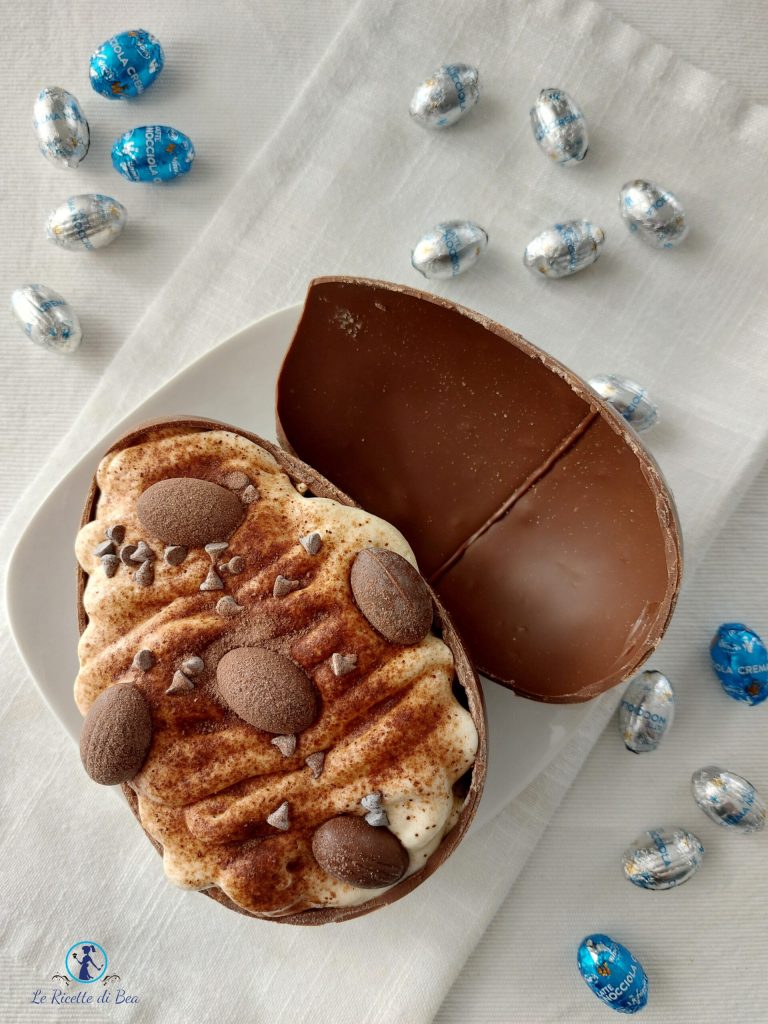 tiramisu in the Easter egg