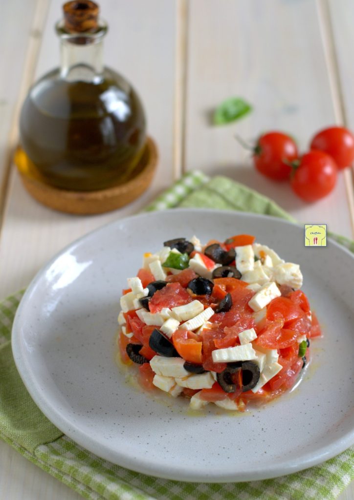 tomato tartare with fresh cheese gp