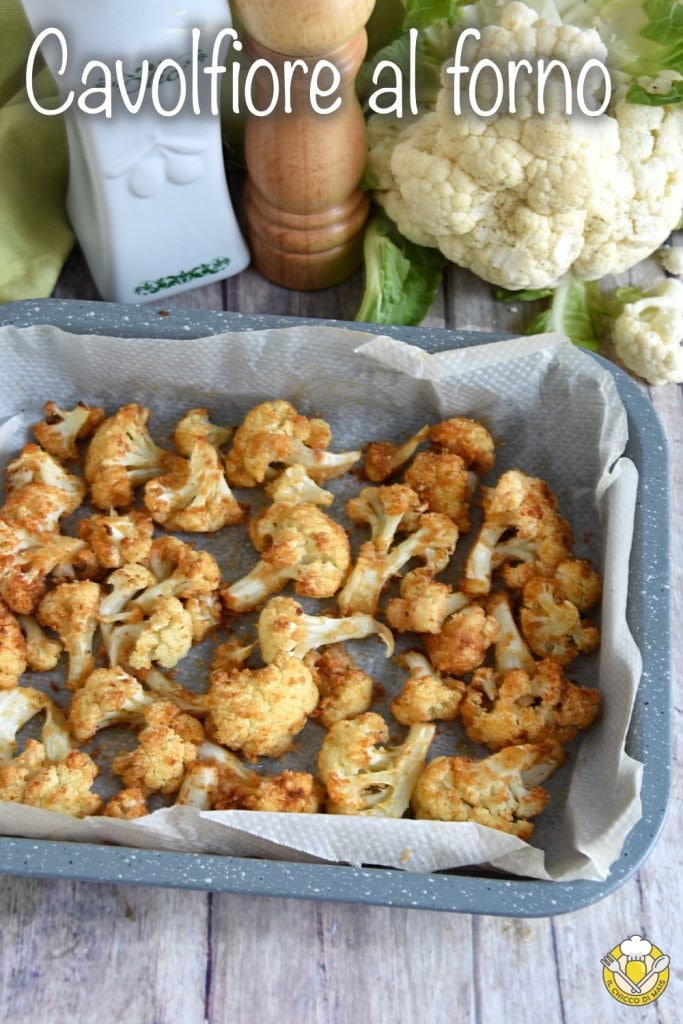 v_ baked cauliflower florets with breadcrumbs parmesan and spices quick recipe without boiling the cauliflower the grain of corn
