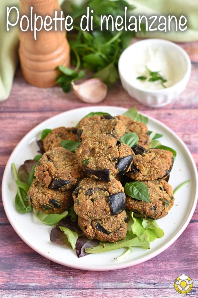 v_ baked eggplant meatballs vegetarian recipe eggless vegan with yogurt sauce il chicco di mais