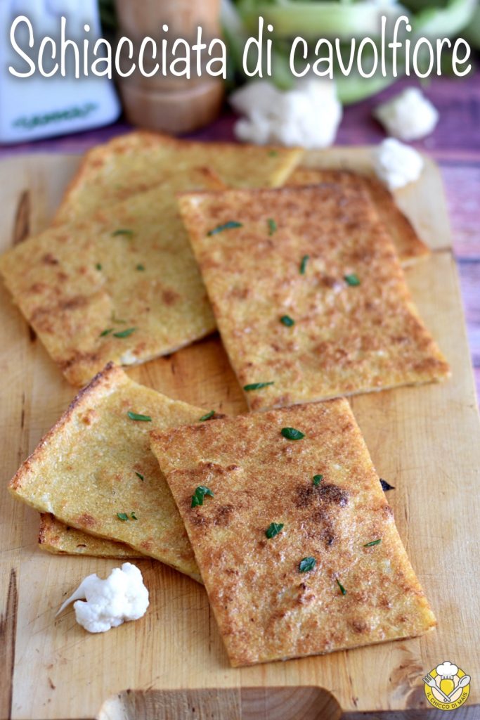 v_ cauliflower flatbread low carb recipe without flour crispy gluten free il chicco di mais