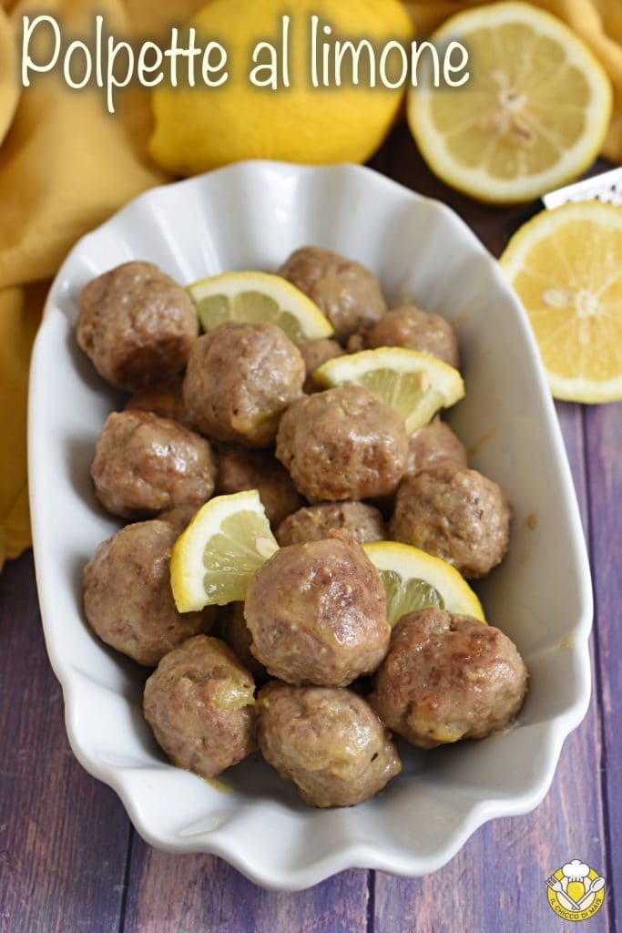 v_ creamy lemon meatballs, not fried, tender and juicy beef and chicken the chicco di mais