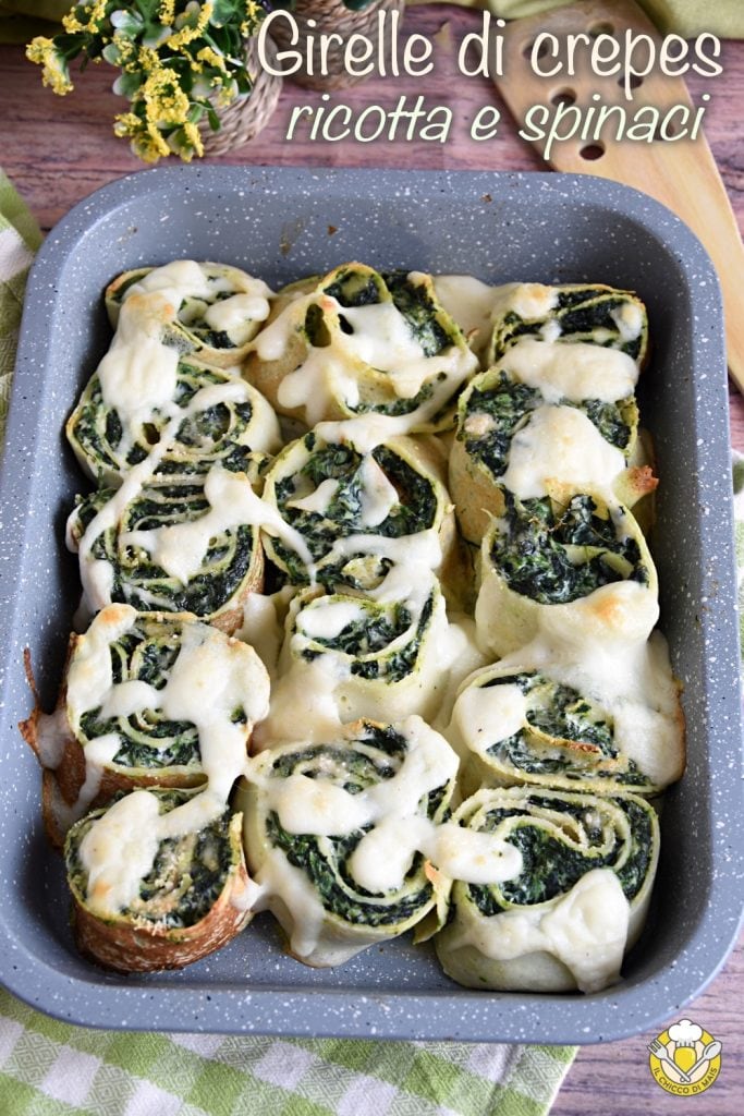 v_ ricotta and spinach crepes rolls first course recipe stuffed rolled vegetarian crepes oven baked