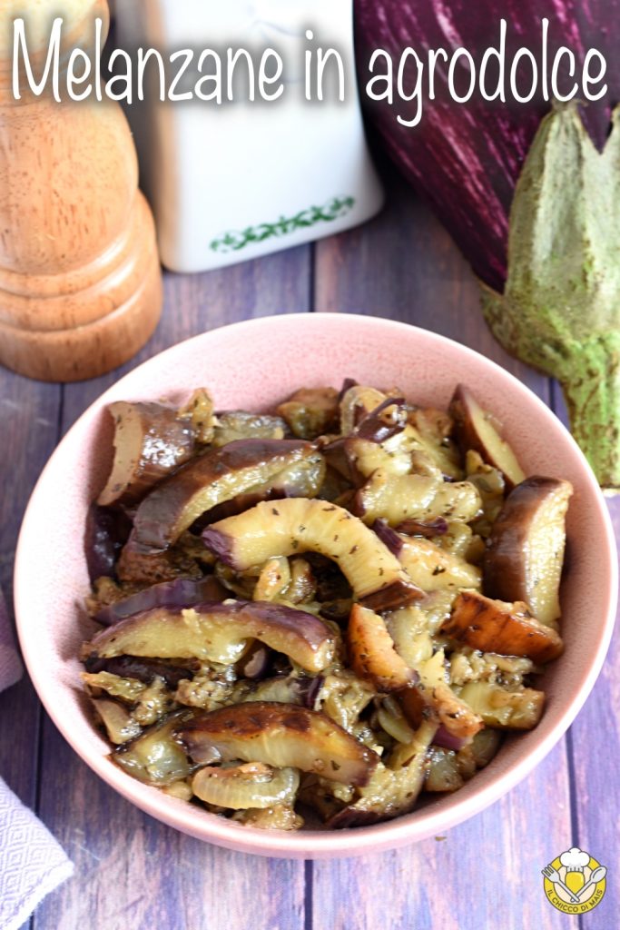 v_ sweet and sour eggplant recipe cold side dish of eggplant and onion caponata il chicco di mais